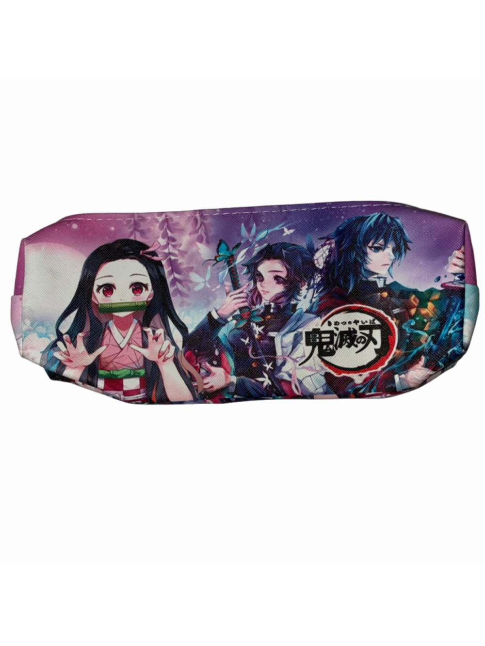 Demon Slayer Anime Pencil Case Purple Pink